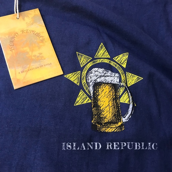 ISLAND REPUBLIC “SUNNY WITH A CHANCE OF BEER” NEW - Picture 2 of 7